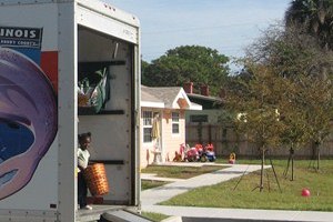 Affordable Home resident moving in